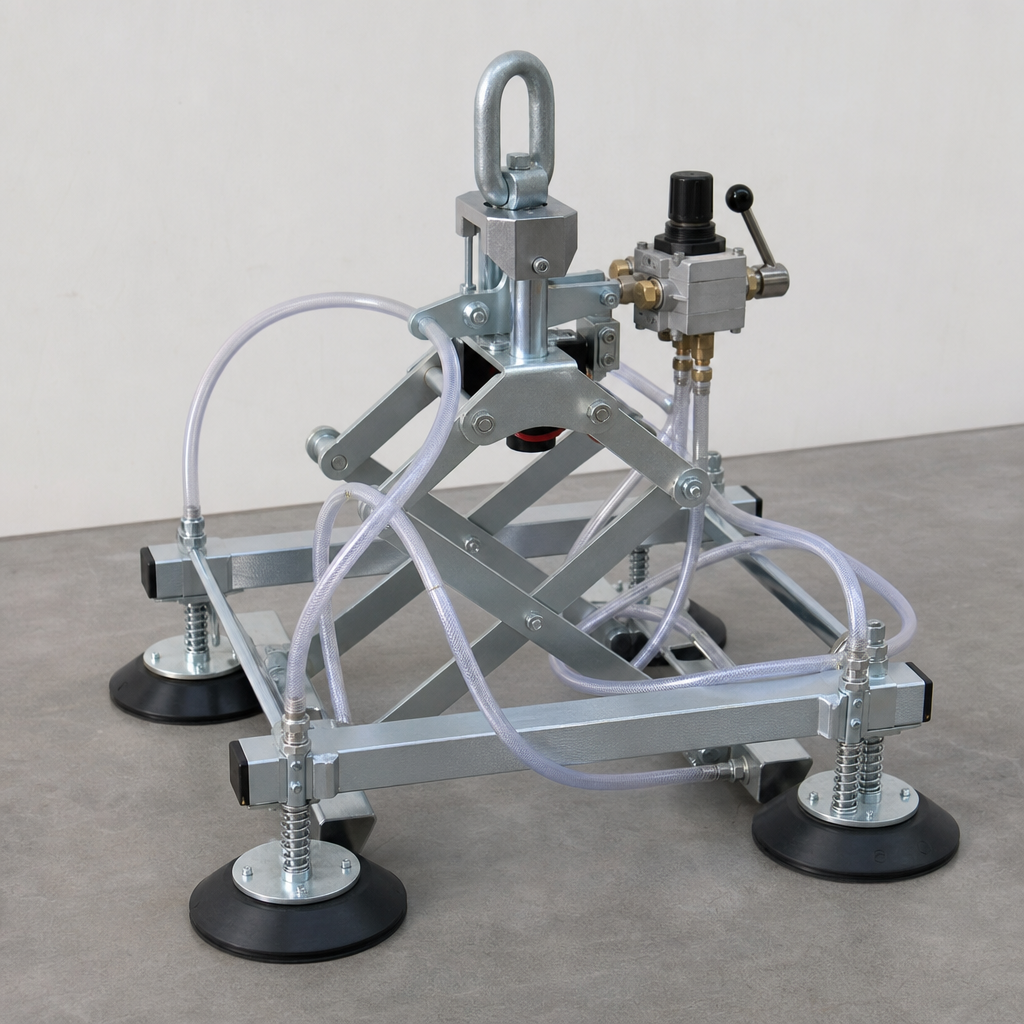 Vacuum and magnet lifting beams — løfteredskap