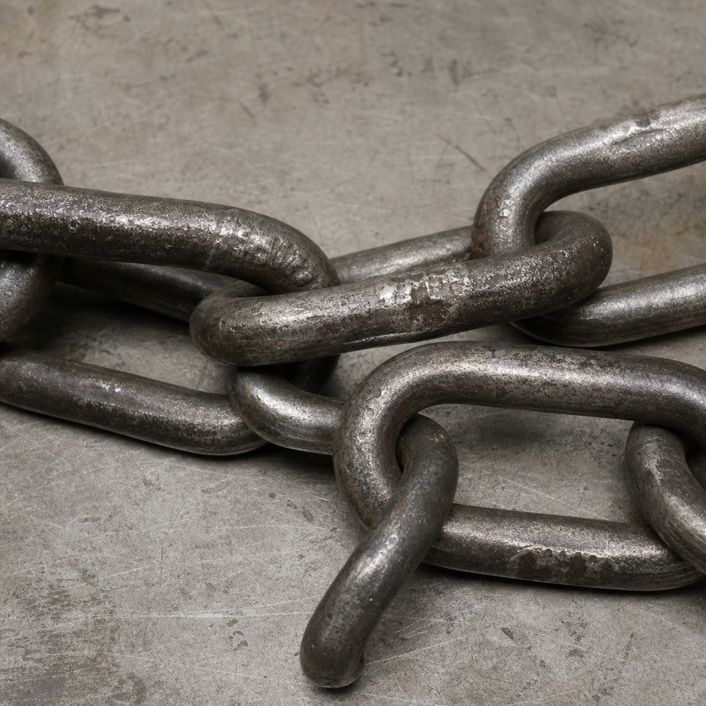 Chain sling inspection and discard — løfteredskap