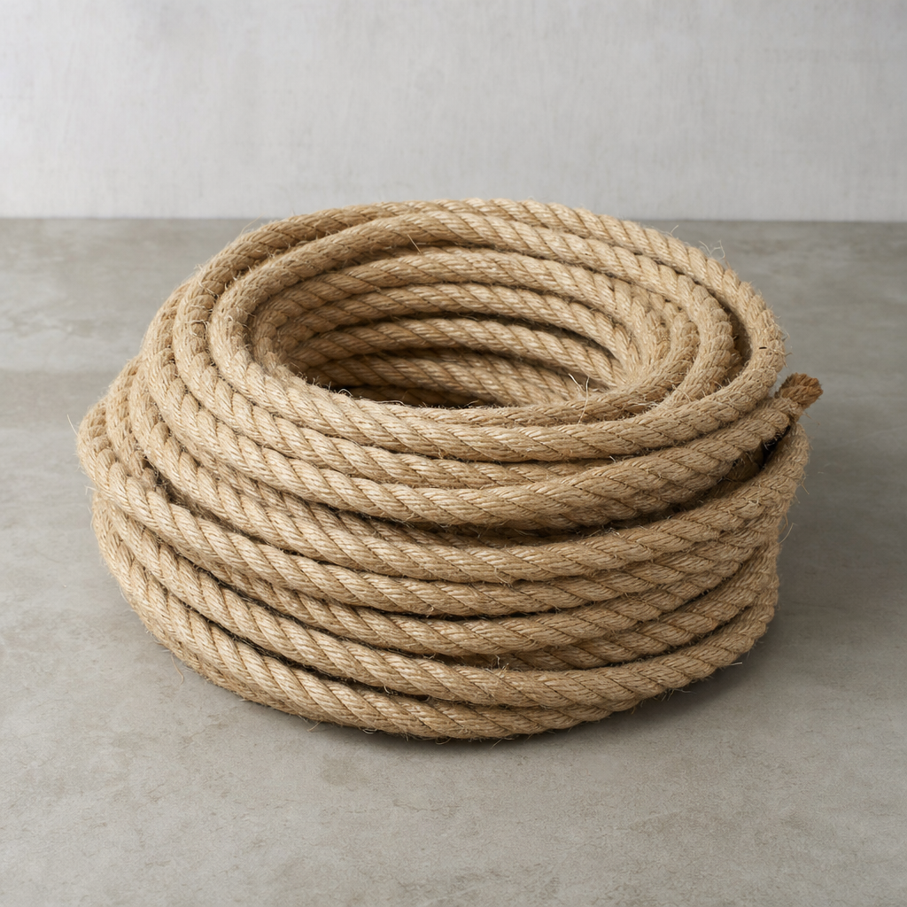 Natural fibre rope (manila / sisal) — løfteredskap