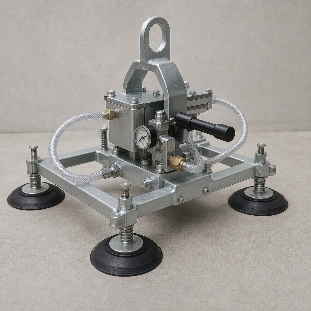 Vacuum and magnet lifting beams — løfteredskap