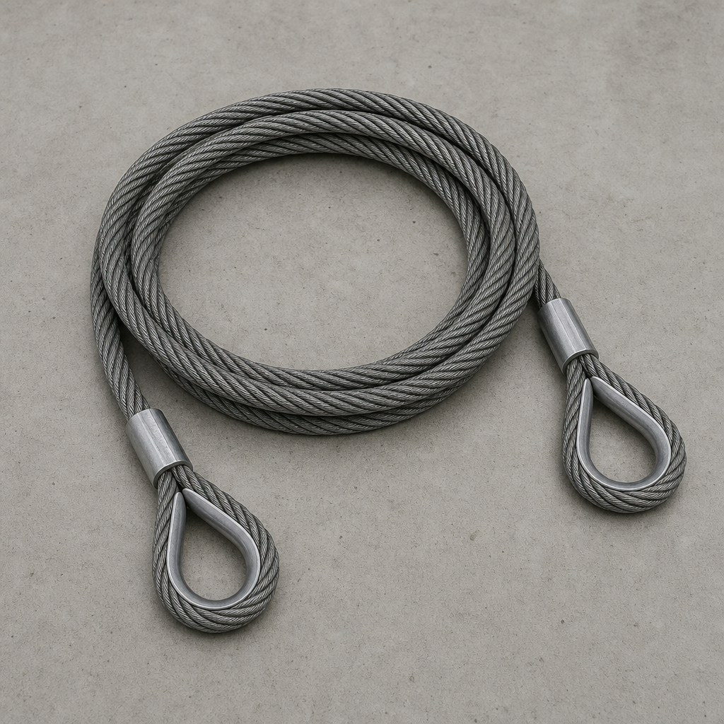 Wire rope sling — single leg — løfteredskap